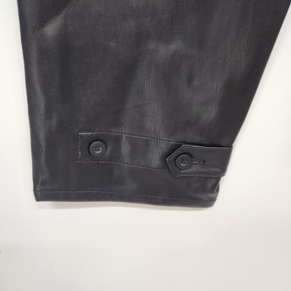 NWOT Pistola Black Tammy High Rise Trouser Vegan Faux Leather Pants Women 18W - Picture 9 of 11